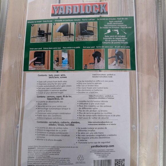 Yardlock gate lock - Picture 1 of 2